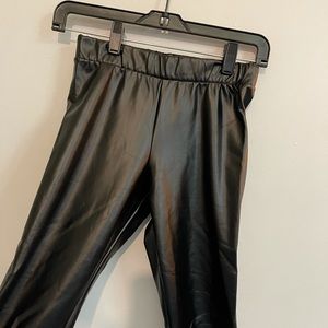 Fake leather leggings size small